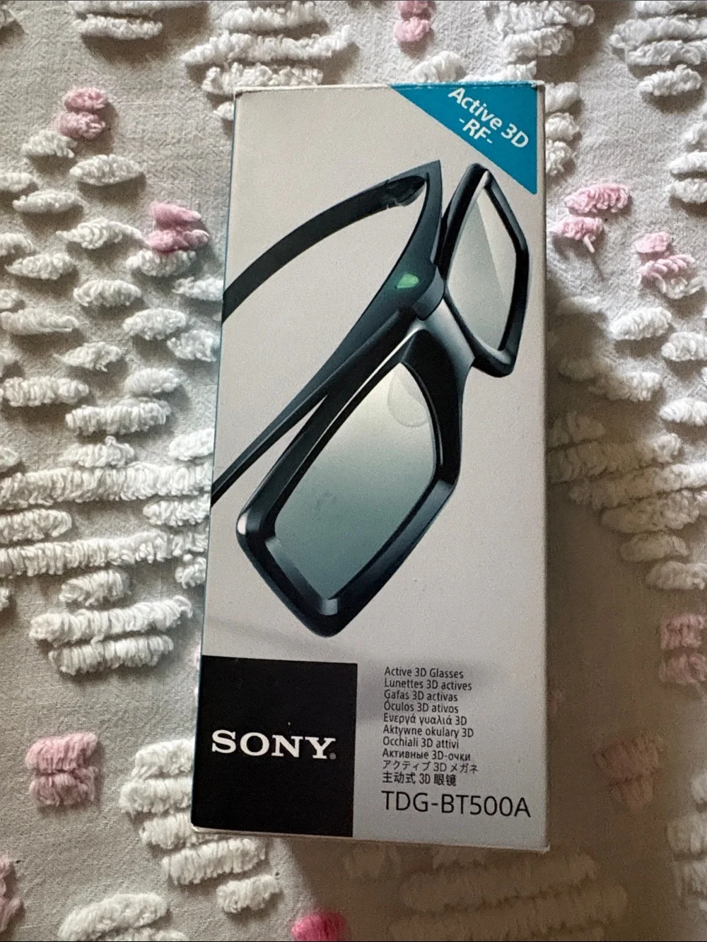 Sony Black Active 3D RF Glasses TDG-BT500A